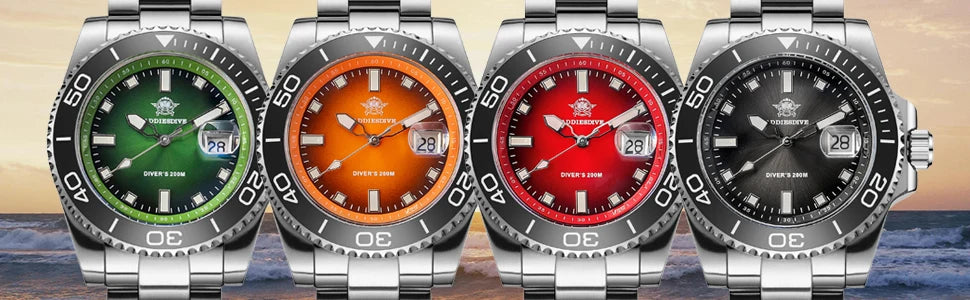 ADDIESDIVE AD2089 NEW Sports Watches Men's 41mm Quartz Watch Colorful Rotatable Bezel BWG9 Luminous 200m Waterproof Diving Watch