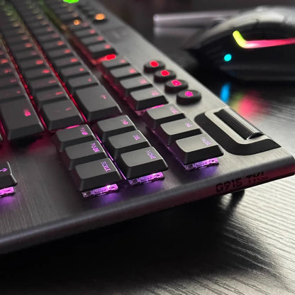 Tasti per tastiera meccanica da gaming wireless compatibili con Logitech G913TKL, G915, G813 e G815 RGB trasparente