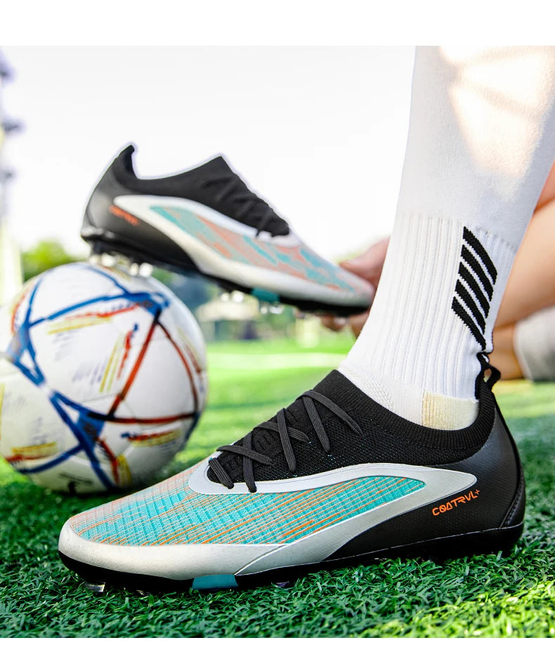 Botas de fútbol TF para hombre, zapatillas resistentes para cancha Society, transpirables para adulto, calzado masculino de fútbol para entrenamiento, alta calidad, con tacos