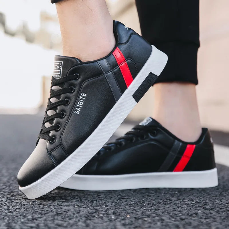Scarpe casual da skateboard da uomo, scarpe bianche per il tempo libero all’aperto, sneakers traspiranti da camminata, scarpe basse, scarpe da uomo 39-48