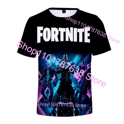 Summer T-shirt Raven Ultima Knight F-Fortnite T Shirt 3D Print Banana Peely Men's Tee Battle Royale Game Tops Birthday Gifts