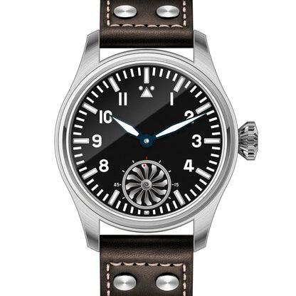 Reloj mecánico para hombre Hruodland 2025 nuevo, Seagull ST3620, piloto retro 43MM, luminiscencia Bgw-9, cristal de zafiro, turbina
