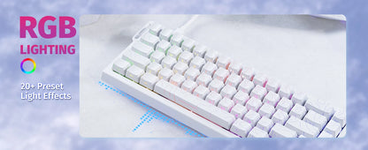 Teclado gaming mecánico ATTACK SHARK X68 HE Rapid Trigger 60% con cable, actuación ajustable, interruptor magnético Hall Effect, 8KH