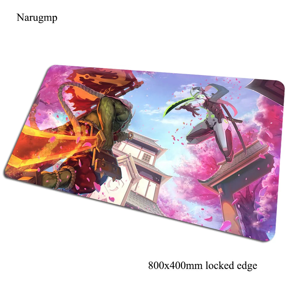 Alfombrilla de ratón gaming Overwatch 80x40cm, alfombrilla grande para ratón, regalo de Halloween, tapete gamer amplio para escritorio de ordenador, mousepad para notebook y PC
