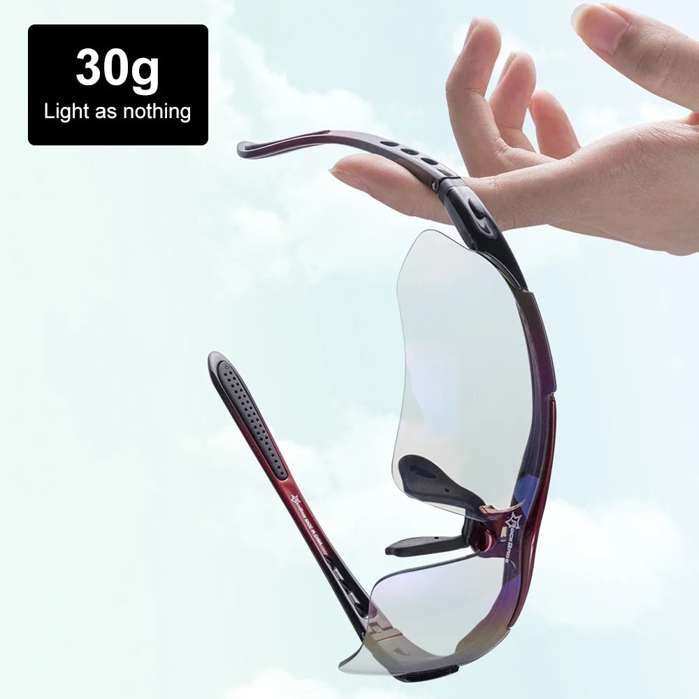 ROCKBROS Polarisierte Fahrradbrille Sonnenbrille Herren Damen MTB-Rad Rennrad-Brille Fahrradfahren Outdoor-Sport Wandern Schutzbrille 5 Gläser