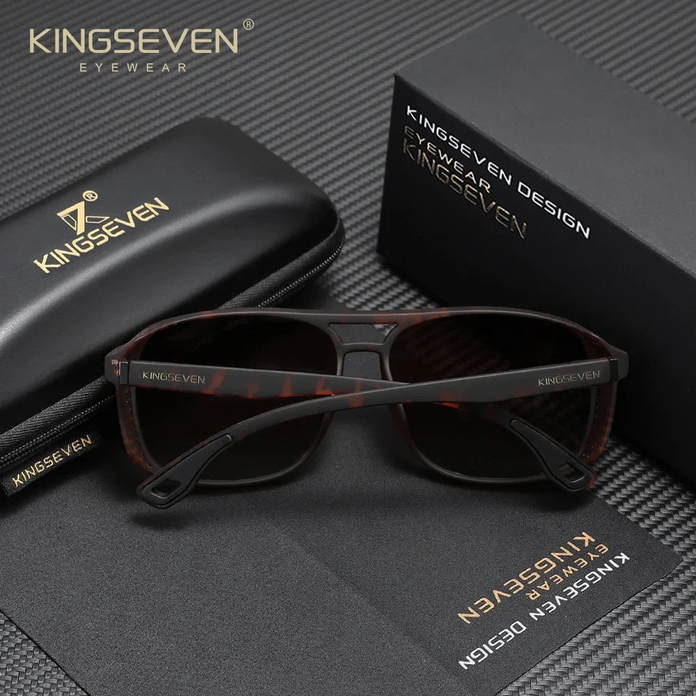 Lunettes de soleil polarisées de la marque KINGSEVEN, design classique, protection UV400, pour hommes et femmes, lunettes de sport et de plein air