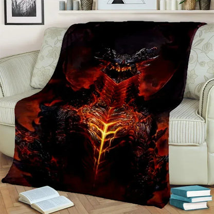 WOW Game World of Warcraft Gamer HD Blanket,Soft Throw Blanket for Home Bedroom Bed Sofa Picnic Travel Office Cover Blanket Kids
