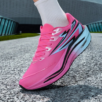Unisex Sports Shoes Fashionable Lace Up Running Shock-absorbing Anti Slip Rebound Training Shoes 2026 New Outdoor Fitness Shoes