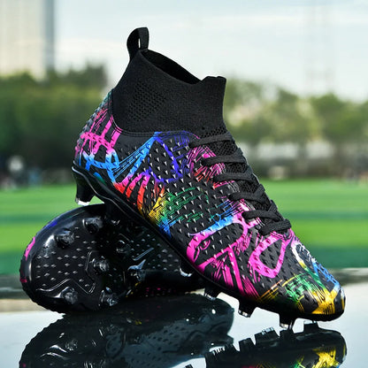 Chaussures de football de compétition à crampons, confortables, respirantes, pour l'entraînement et les matchs, une paire, tailles 31-46