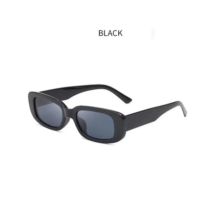 1-10pcs Small Rectangle Party Sunglasses White Black Vintage Narrow Square Y2K Glasses for Women Men