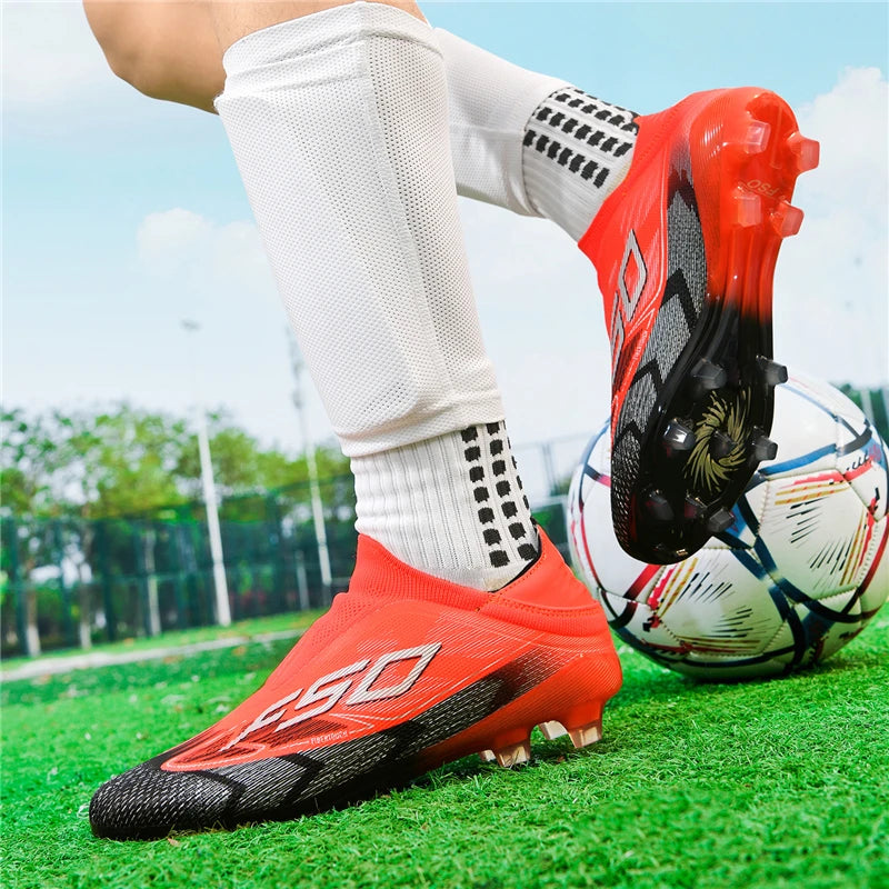 Chaussures de Football originales professionnelles pour hommes, confortables, de haute qualité, bottes de Football rapides pour entraînement, chaussures de Football ultralégères