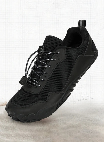 Zapatillas de senderismo para hombre, sin cordones, transpirables, para deportes al aire libre, escalada, trekking y running; antideslizantes, cómodas, calzado informal de jogging para hombre
