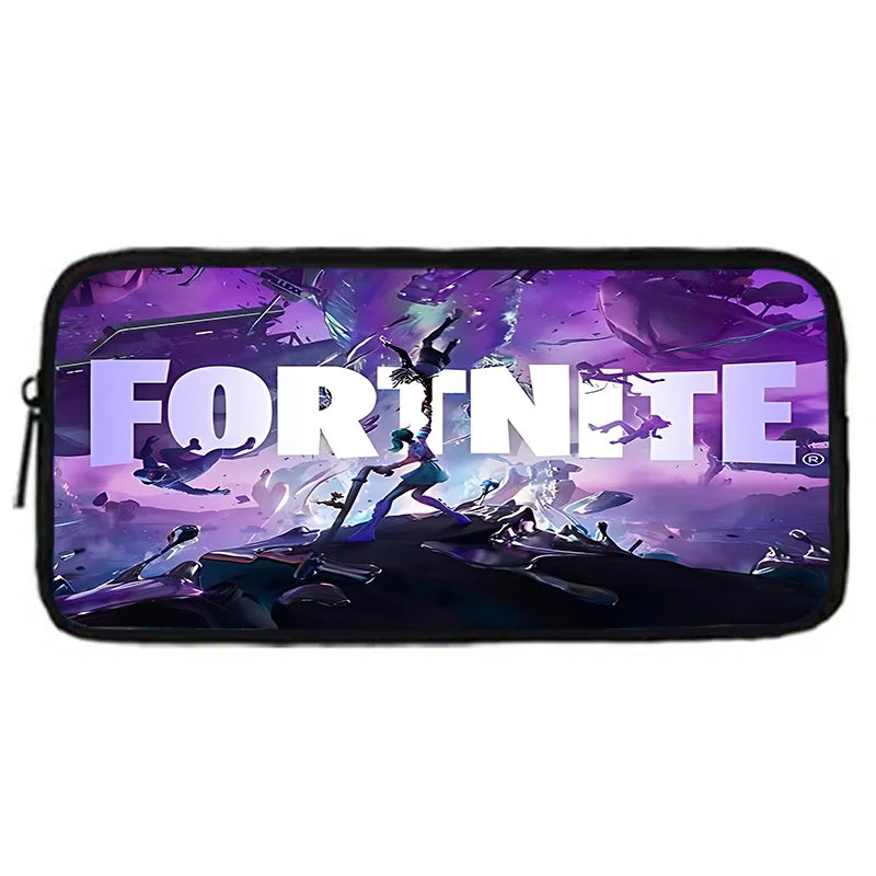 Zaino da scuola per bambini Hot Game con borsa pranzo e astuccio, grande capacità, design F-FortniteS, per ragazzi e ragazze, regalo ideale