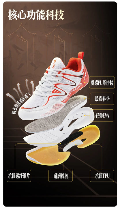 Badmintonski čevlji v retro stilu Kawasaki Original Anti-Torsion Carbon Sheet Profesionalni športni čevlji za namizni tenis C32016