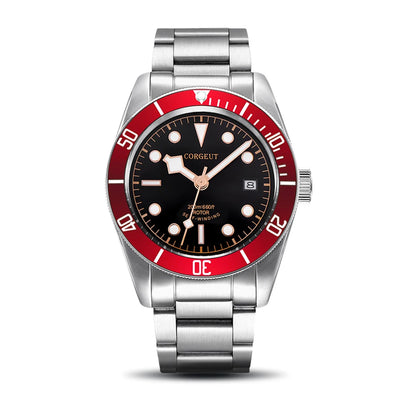 CORGEUT Japan Movement Biwan Snowflake Business Luxury Men Watches Sapphire Glass Automatic Mechanical Diving Date Watch for Man