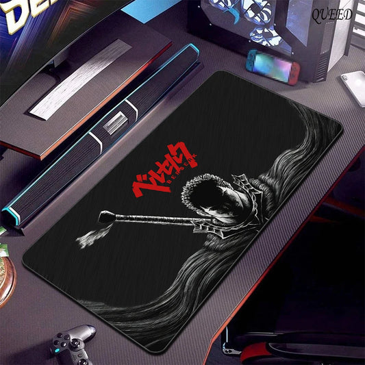 Gaming Accessories Varmilo Keyboard Computer Mousepad CS GO LOL Mouse Pad Berserk Guts Anime Dywan Gamer 900X400 XXL Desk Mats