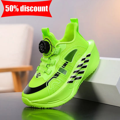 Scarpe da corsa per bambini in mesh comodo, scarpe da tennis ammortizzanti per allenamento outdoor da bambino, nuove scarpe casual traforate e traspiranti
