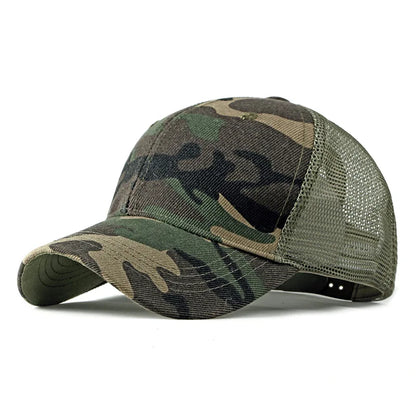 Czapka baseballowa w kamuflażu – damska, męska, czapka typu snapback w stylu hip-hopowym, czapki w kamuflażu do zajęć grupowych dla kobiet i mężczyzn, czapka wojskowa – damska, męska