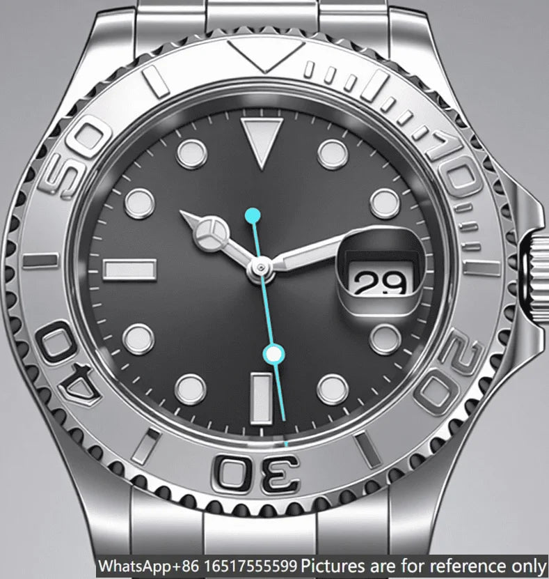 40mm Men's Automatic Movement 904l Stainless Steel Luxury Watches-r