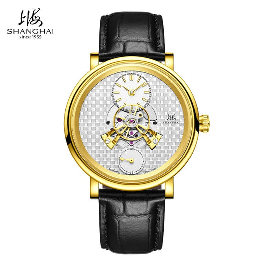 Shanghai Watch THE BUND Collection Men's Mechanical Watches Sky Dome Central Rotor Automatic Watch 43mm Case Sapphire Glass 820