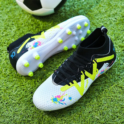 Zapatillas de fútbol para hombre, tacos de alto rendimiento, calzado profesional de fútbol sala, botas rápidas para campo de fútbol, zapatillas originales de entrenamiento para niño