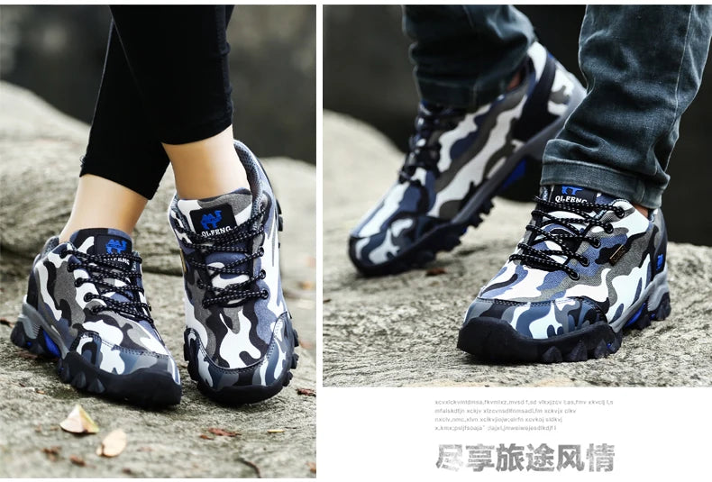 Casual Shoes Men Summer Outdoor Sneakers Women’s Footwear Trainer Waterproof Camouflage Army Shoe Male Military Shoes Tennis Jeans