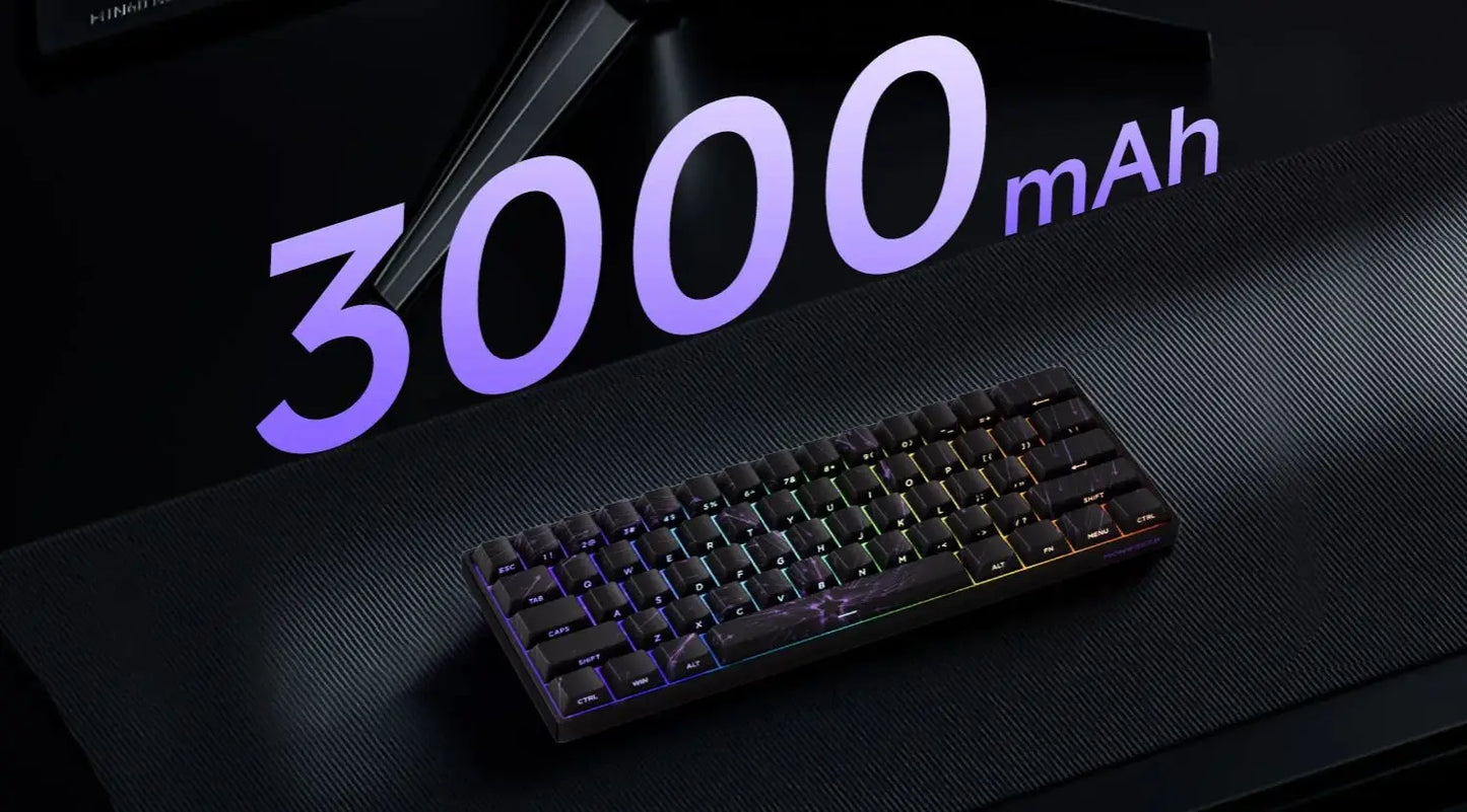 MONSGEEK FUN60 PRO&MAX HE Tastiera meccanica con switch magnetici 60% wireless da gaming, Rapid Trigger 8K ARGB, tastiera personalizzata