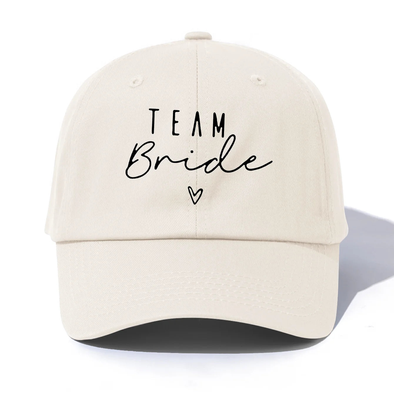 1pc Team Bride Print  Baseball Cap for Adults,  Minimalist Retro Style Casual Soft Adjustable Dad Hat, Perfect As Gift