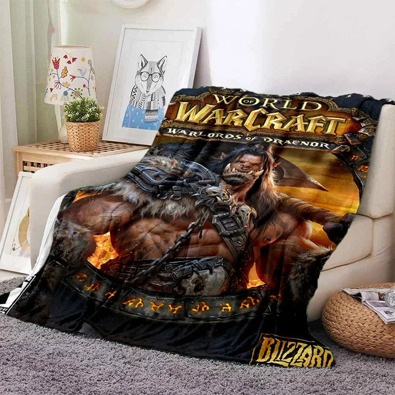 WOW, World of Warcraft  Demon Hunter, Lich King Game 3D Soft Blankets,Throw Blanket for Picnic Beds Sofa Home Bedroom Kids Gifts