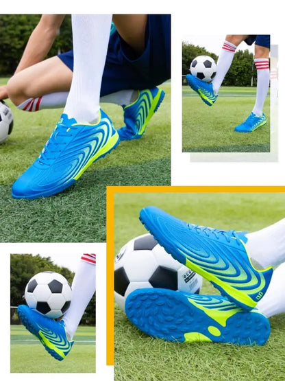Baasploa Men Football Shoes Brand Comfort Lightweight Turf Training Soccer Shoes Professional Male Soft Sneakers Non-Slip