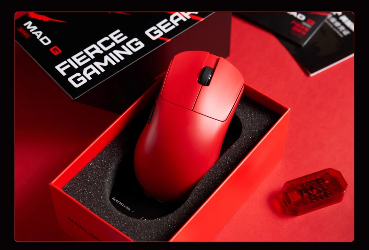 Ratón inalámbrico ultraligero FGG Madlions Mad G Pro Max original 8K HZ de doble modo, baja latencia PAW3395, accesorios gamer y regalos