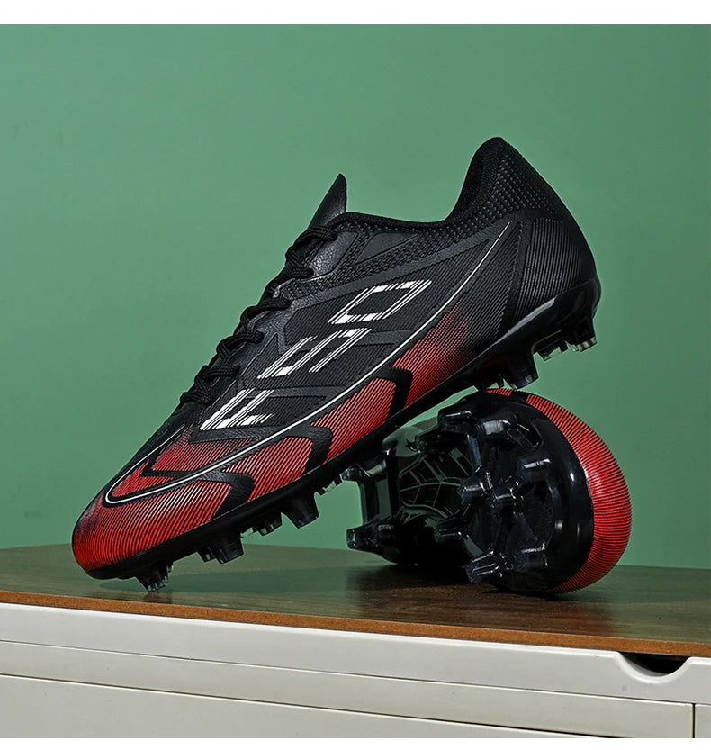 Nouvelles chaussures de football pour hommes, chaussures de futsal à cheville haute, respirantes, antidérapantes, de haute qualité, ultralégères, chaussures de sport, chaussures de match en plein air