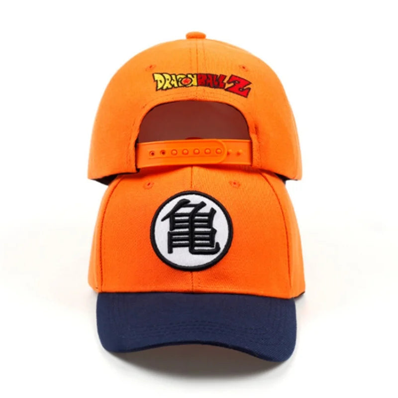 Dragon Ball Son Goku Unisex Gui Wu-broderede baseballkasketter til forår og efterår – justerbare fritidshatte til udendørs brug – solbeskyttelseshatte