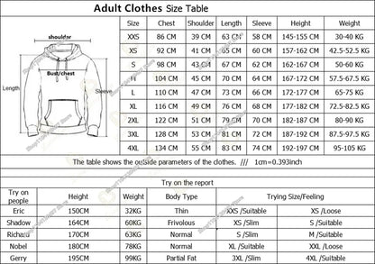 2025 New Fortnite Hoodies 3D Print Men's Hoodie Harajuku Long Sleeve Oversized Sweatshirt Man Hoodies Unisex Cosplay Clothing