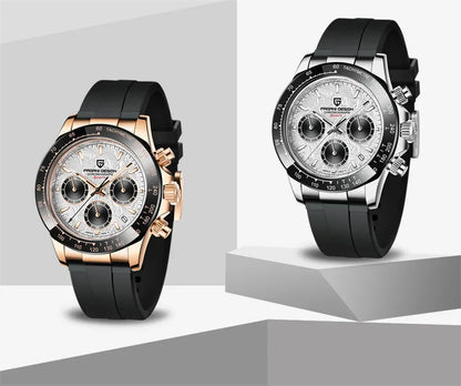 Nuovo originale PAGANI DESIGN PD-1664 orologio da uomo di lusso, movimento al quarzo giapponese VK63, zaffiro, impermeabile, cronografo, oro