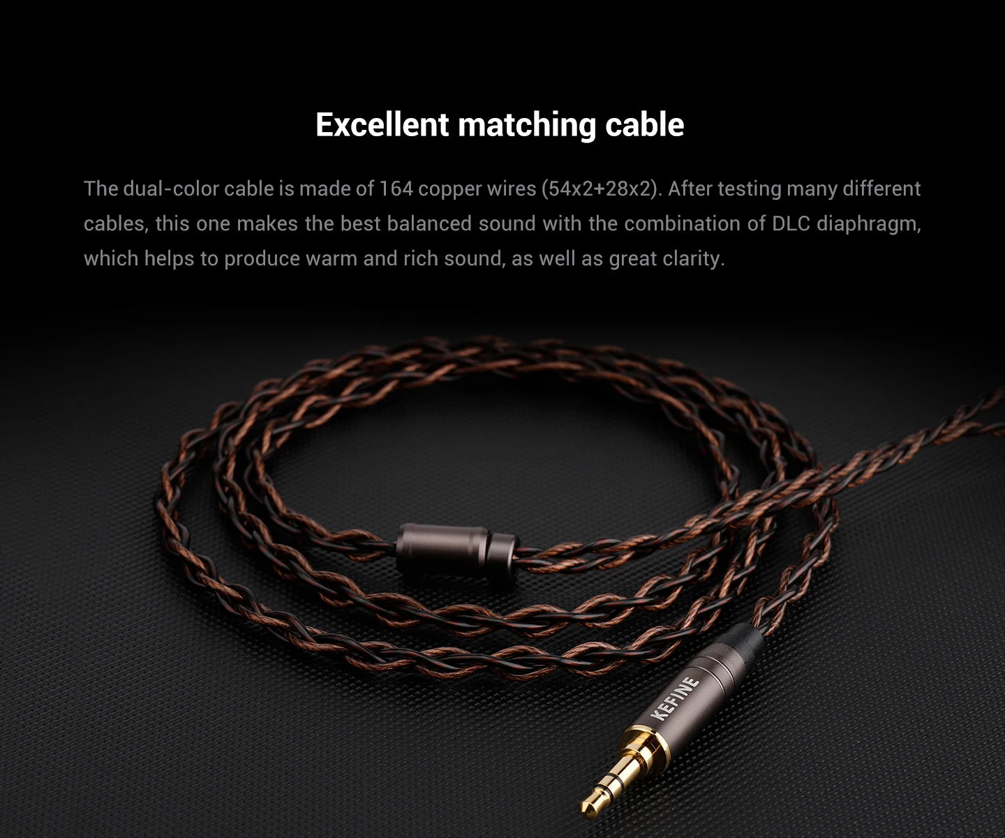 KEFINE Delci 10mm DLC+PU Diaphragm Dynamic Driver Hifi Wired IEM Earphones with CNC Metal & Detachable 0.78mm 2pin 3.5mm Cable