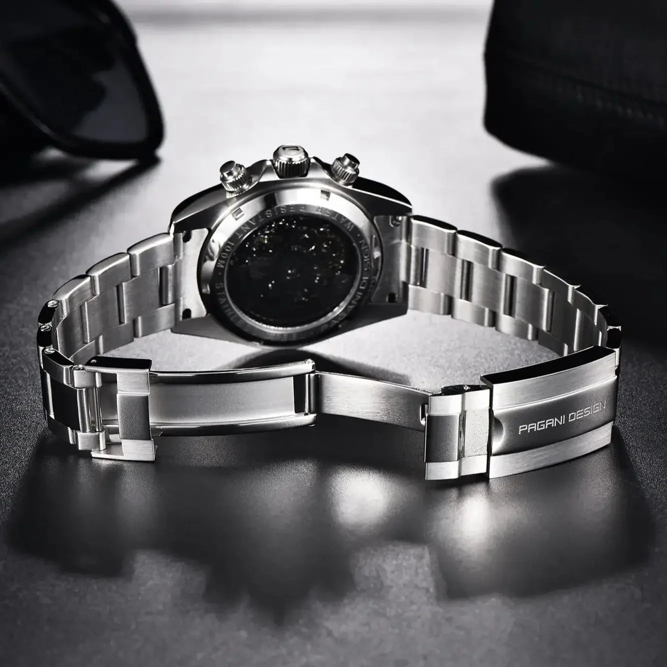 Reloj mecánico automático PAGANI DESIGN para hombre, de acero inoxidable, resistente al agua 10Bar, deportivo, de lujo casual para hombre