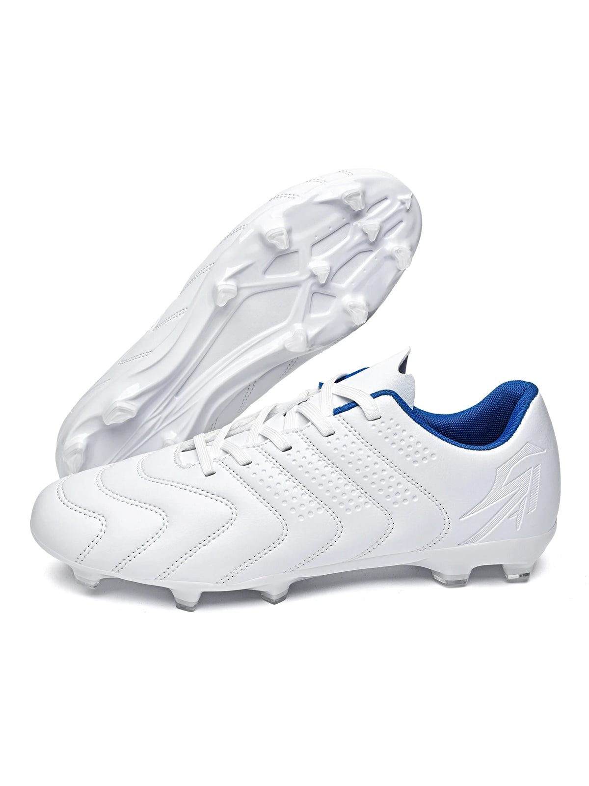 Chaussures de football professionnelles AG/FG, semelle extérieure en TPU antichoc, tige respirante en tissu PU, résistantes à l'usure et antidérapantes pour adultes et enfants