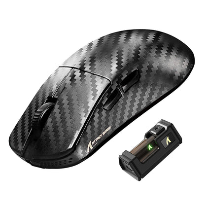 Mouse gaming wireless ATTACK SHARK R11 ULTRA in fibra di carbonio, 8000Hz, PAW3950MAX, 42000DPI, ultraleggero 49g, 20000FPS, Nordic 52840