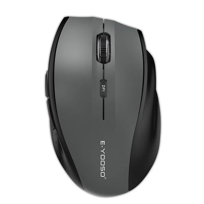 E-YOOSO E-1010 Mouse Wireless USB 2.4G da Gaming e Ufficio, Mouse Ottico 2400 DPI Ergonomico per Laptop, PC e Computer