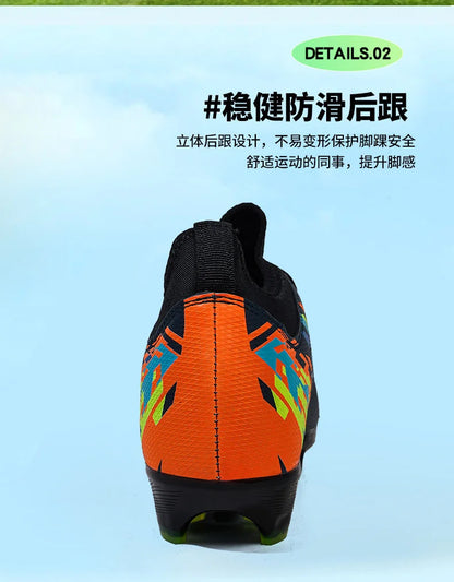 Casual Comfortable Men Sports Shoes Soccer Shoes Men Anti-slip Outdoor Grass Training Breathable Lace-up Football Boots