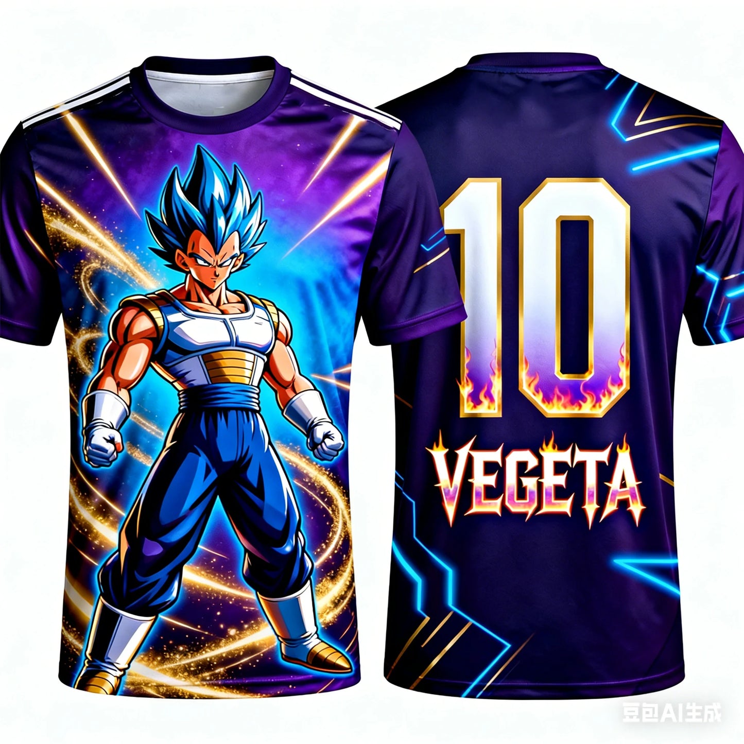 026 Summer Dragon Ball  T-Shirt Oversized Vegeta Super Saiyan 3D Print Gym Streetwear Breathable Unisex Tee for Adults Kids