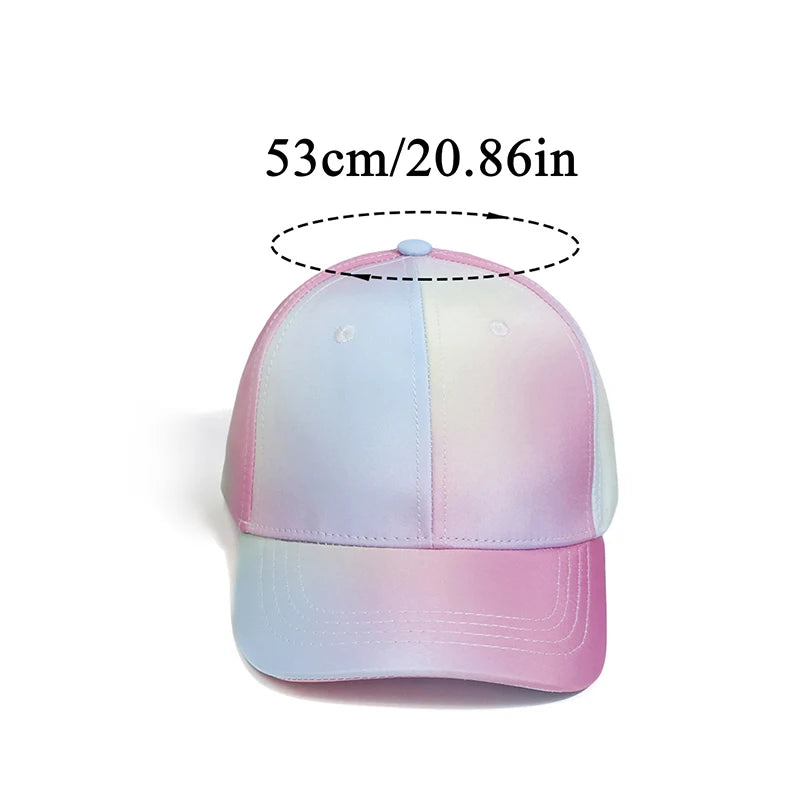 Fashion High Ponytail Kids Boy Hat Sun Hats Baseball Caps Solid Color Travel Caps Sun-proof Wide Brimmed Peaked Caps Hat