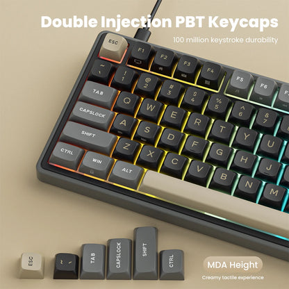 Tastiera meccanica cablata RK ROYAL KLUDGE R98Pro Gasket, 98 tasti, RGB, hot-swappable, pulsante pluggable, tastiera gamer con keycap PBT