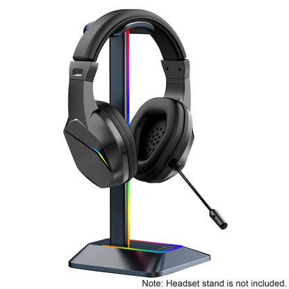 Wireless BT Gaming Headset with LED Lights, Low Latency Gaming Headphones, 40mm Drivers, Over-Ear Wireless Gaming Headset with Microphone