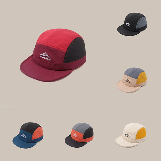 1Pcs Outdoor Sports Color-Blocked Baseball Cap, Fashionable Outdoor Hiking Hat, Street Casual Hat, Unisex Adjustable Sun Hat