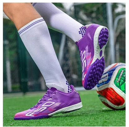 Nouvelles chaussures de football pour hommes, adaptées à la pratique sur gazon, ultralégères, antidérapantes, baskets de sport pour activités de plein air, chaussures de football professionnelles, chaussures d'entraîne