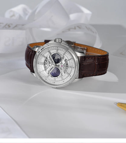BORIAGE(BOAIJIUA) Orologio meccanico da uomo completamente automatico, design originale, impermeabile e luminoso
