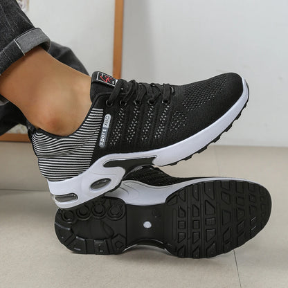 Zapatillas de hombre de moda, supertranspirables, con cordones para running - Antideslizantes, duraderas y con comodidad acolchada - Zapatillas de moda para hombre