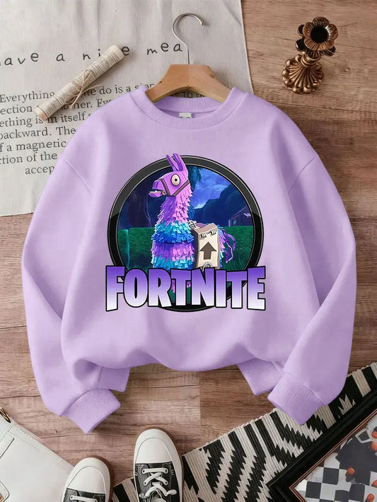 New Fortnites Kids Sweatshirts Cartoon Game Character Printed Hoodie Autumn Casuals Children Tops Winter Baby Boys Clothing